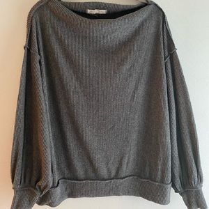 Free People XS Slouchy Thermal Long Sleeve Tunic
